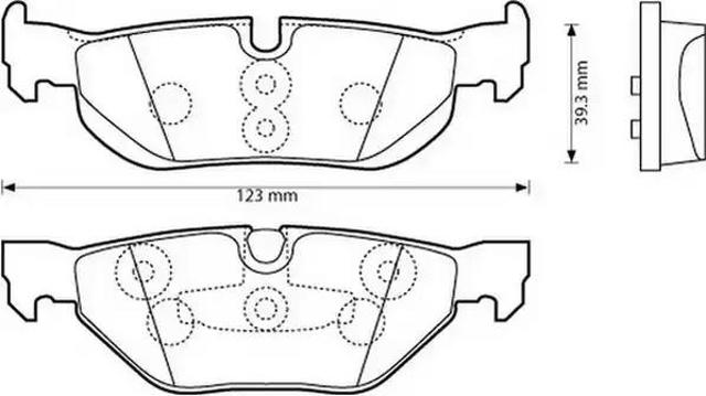 Колодки тормозные дисковые комплект 573139J BENDIX