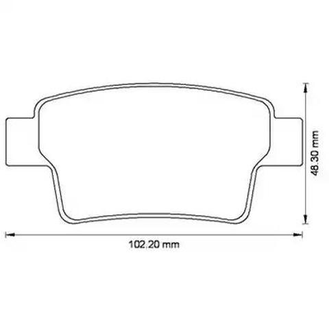 Колодки тормозные дисковые комплект 573194J BENDIX
