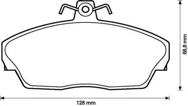 Колодки тормозные дисковые комплект 573203J BENDIX