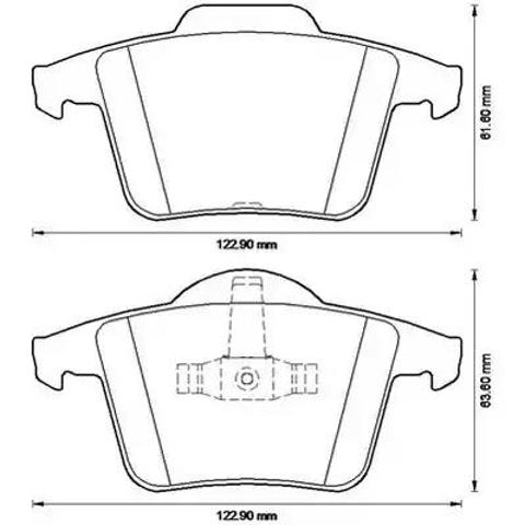 Задние колодки 573236J BENDIX