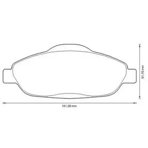 Передние тормозные колодки 573241J BENDIX