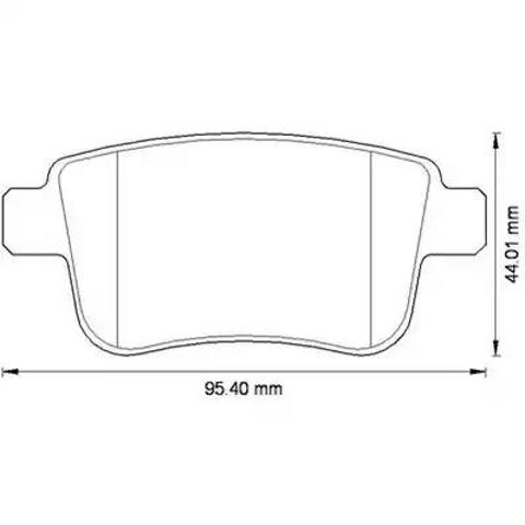 Комплект задних колодок 573272J BENDIX