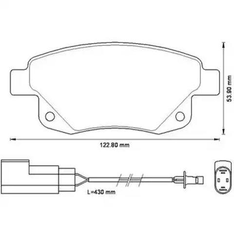 Колодки тормозные задние, дисковые 573277J BENDIX