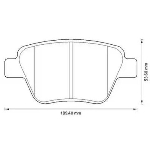 Колодки на тормоз задний дисковый 573312J BENDIX