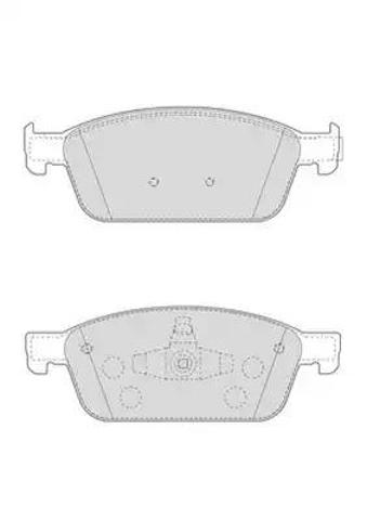 Колодки тормозные дисковые комплект 573460J BENDIX