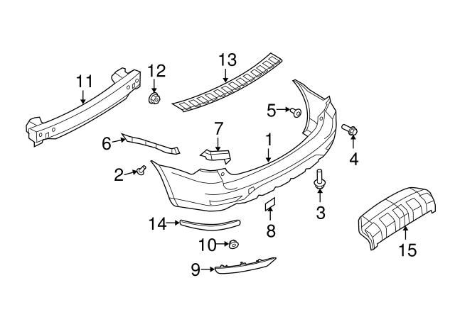 57707SC090 SUBARU Кронштейн бампера заднего внешний левый купить в Сумы