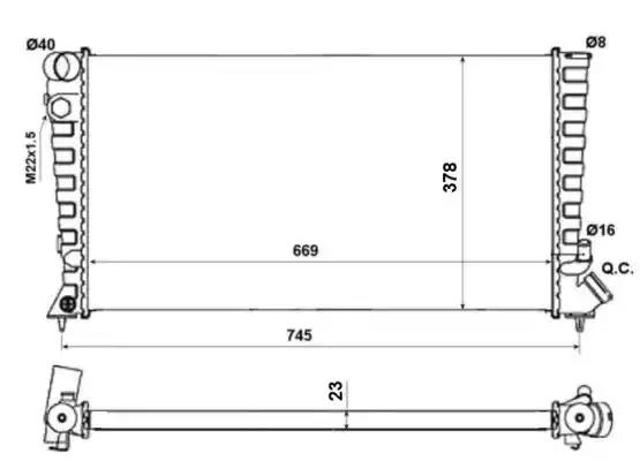 NRF 58189A Радиатор в наличии Хмельницкий