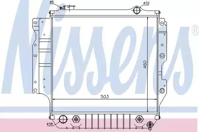 NISSENS 60993 Радиатор в наличии Львов
