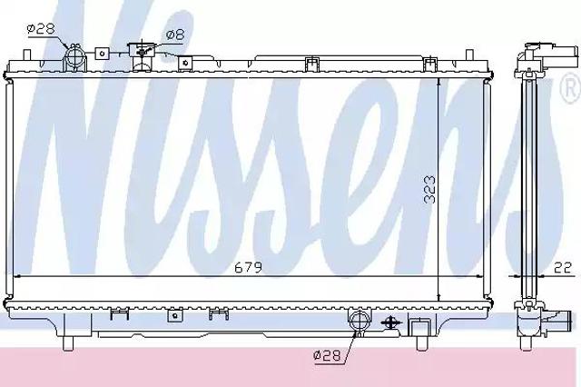 Радиатор 62383A NISSENS