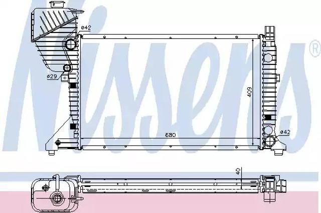 NISSENS 62519A Радиатор в наличии Ровно