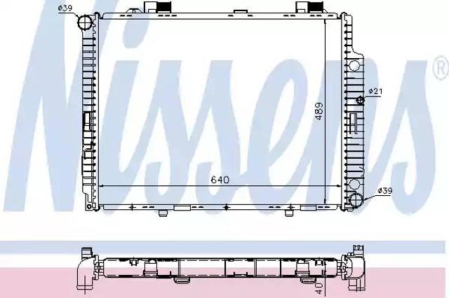 NISSENS 62598A Радиатор охлаждения двигателя в наличии Украина