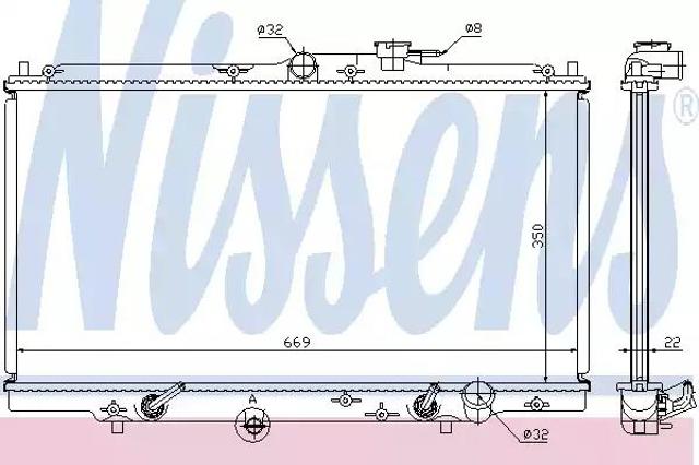 Радиатор основной 633141 NISSENS