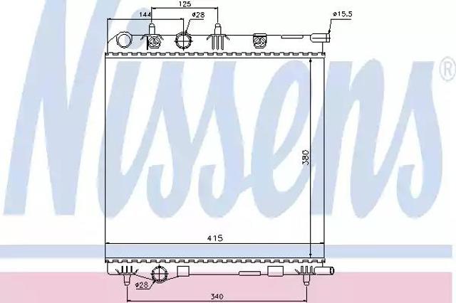 Радиатор 636002 NISSENS