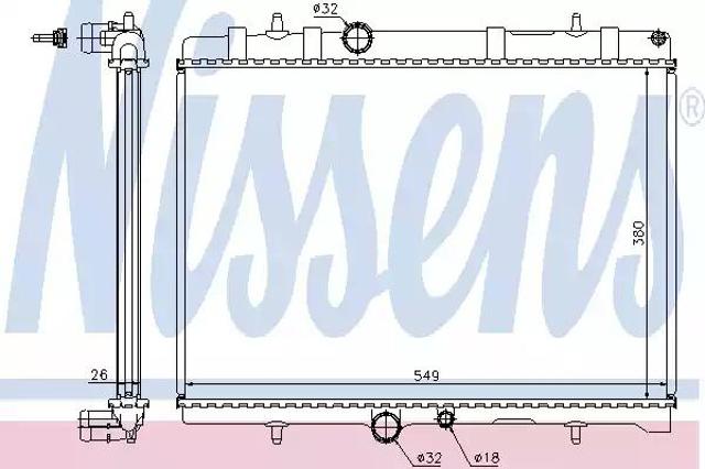 Радиатор охлаждения 63689A NISSENS