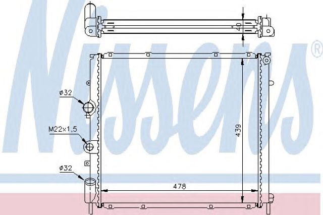 Радиатор 63854A NISSENS