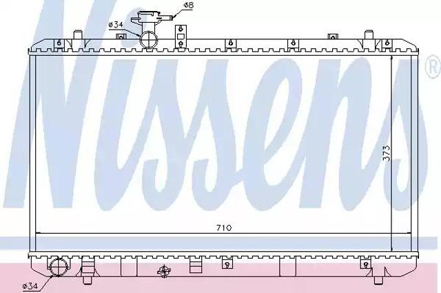64197 NISSENS Радиатор охлаждения двигателя купить в Ирпень