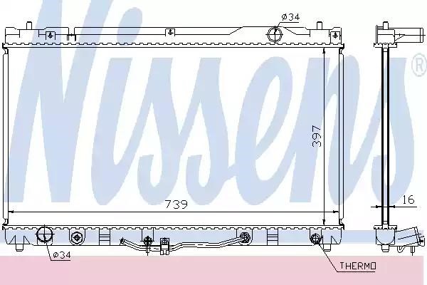 NISSENS 64633 Радиатор в наличии Николаев
