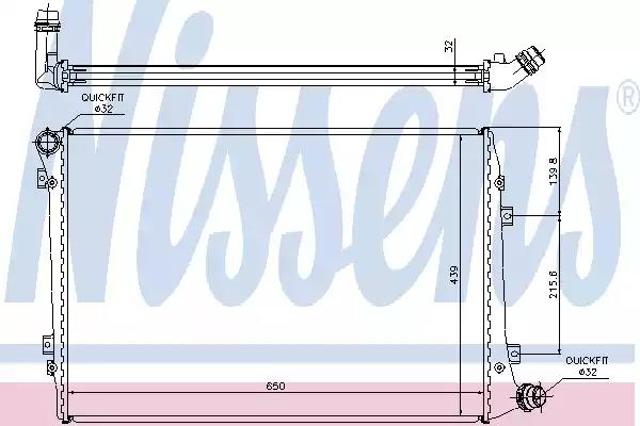 NISSENS 65291A Радиатор в наличии Львов