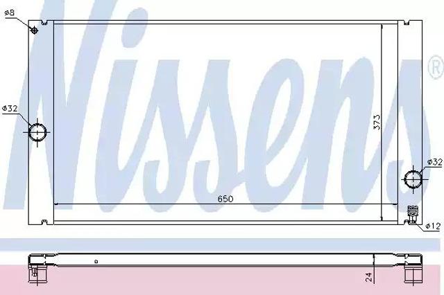 NISSENS 65614 Радиатор в наличии Полтава