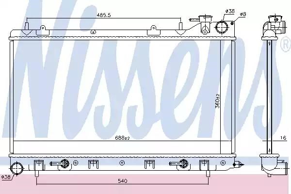 NISSENS 67747 Радиатор охлаждения двигателя в наличии Ирпень