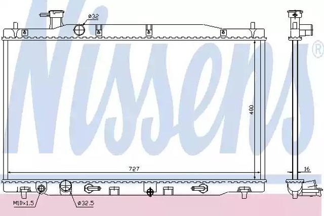 NISSENS 68139 Радиатор охлаждения двигателя в наличии Ужгород