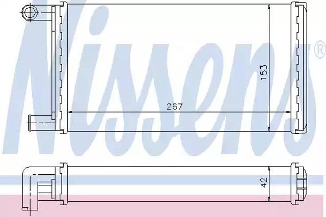 Радиатор печки 72004 NISSENS