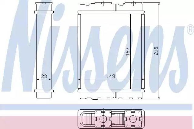 Радиатор отопителя салона Митсубиси Лансер 5