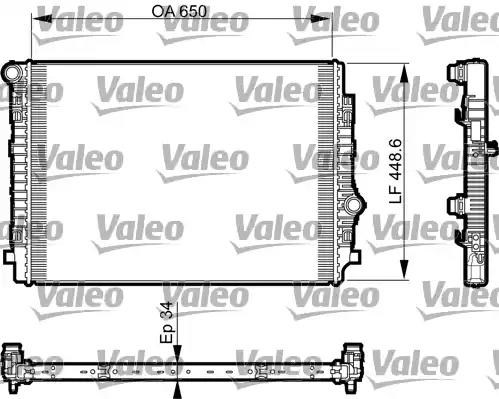 735549 VALEO Радиатор охлаждения двигателя купить в Ужгород