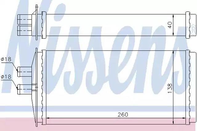 NISSENS 73655 Радиатор печки (отопителя) в наличии Украина