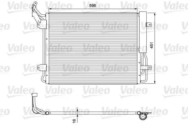 814091 VALEO Радиатор кондиционера купить в Сумы
