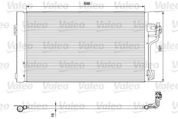 VALEO 814391 Радиатор кондиционера в наличии Чернигов