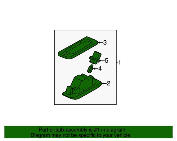 Фонарь освещения номера 8341A132 MITSUBISHI