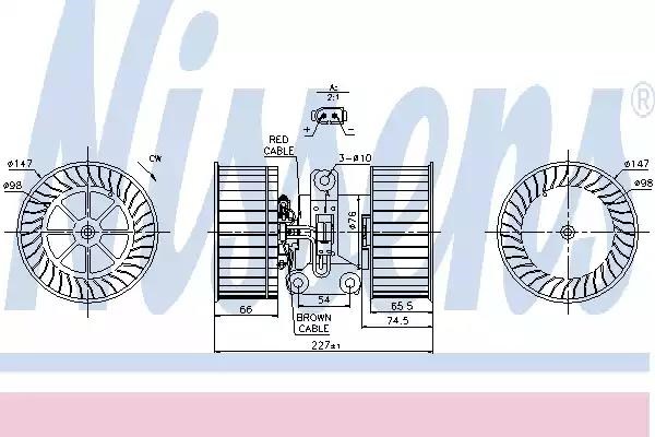 Отопителя салона 87114 NISSENS