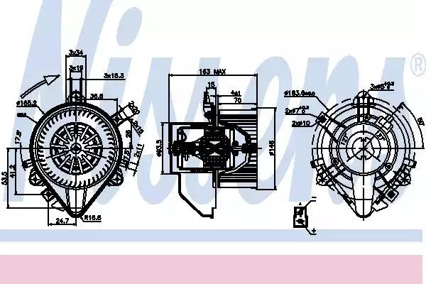 NISSENS 87131 Вентилятор печки в наличии Запорожье