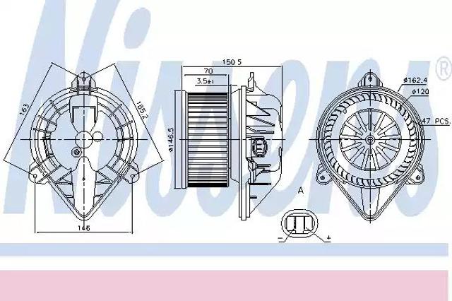 NISSENS 87173 Вентилятор печки в наличии Ровно