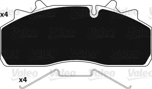 Тормозные колодки 882228 VALEO