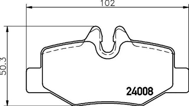 8DB355010661 HELLA Колодки тормозные задние дисковые купить в Запорожье