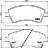 Колодки передние 8DB355013741 HELLA