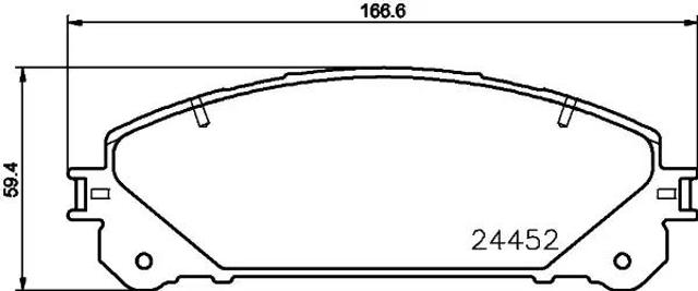 HELLA 8DB355015461 Передние тормозные колодки в наличии Ирпень