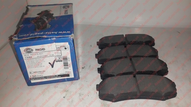 HELLA 8DB355016831 Колодки тормозные задние дисковые в наличии Днепр