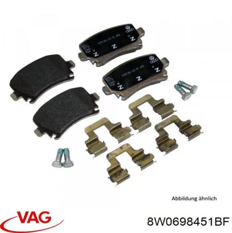 Колодки на тормоз задний дисковый 8W0698451BF VAG