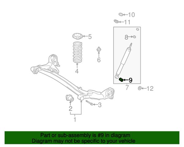 9038516004 TOYOTA Втулка заднего амортизатора купить в Кривой Рог