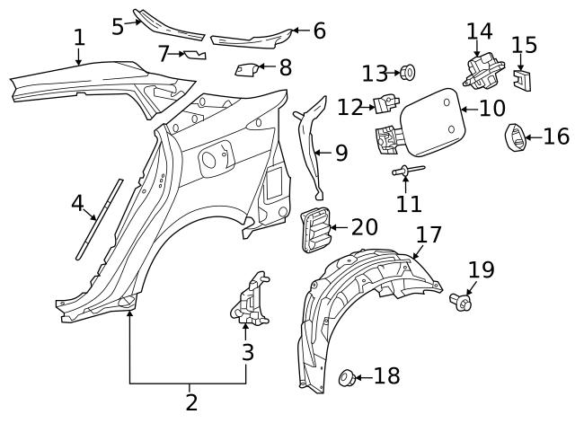 9046707214 TOYOTA Пистон (клип) крепления подкрылка переднего крыла купить в Киев