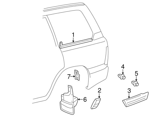 Клипса молдинга крыла 9046712072 TOYOTA