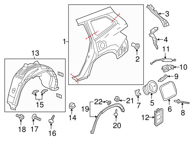 90601SMG003 Клипса молдинга крыла купить Сумы
