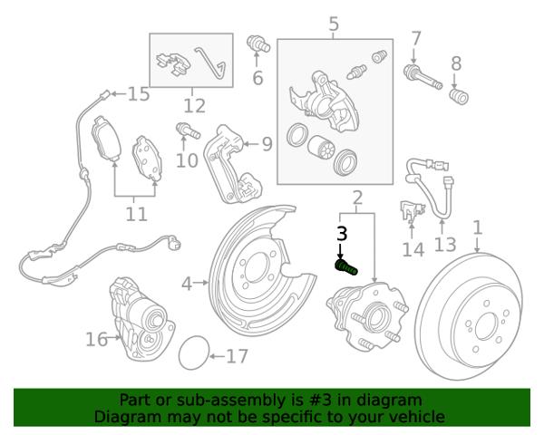 9094202082 TOYOTA Шпилька колесная передняя купить в Киев