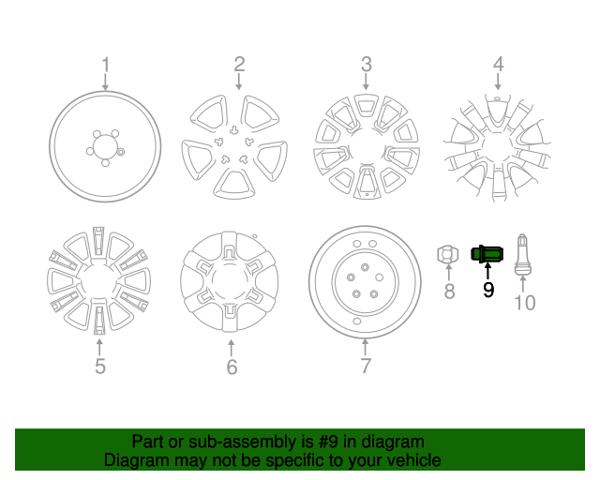 Гайка крепления колеса 90942A1001 TOYOTA