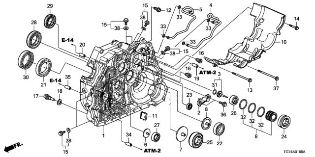 HONDA 91207RT4003 Сальник редуктора переднего моста в наличии Каменское