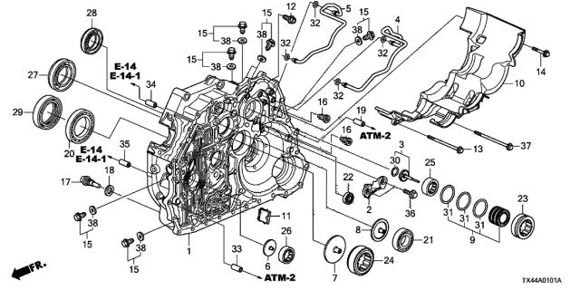 91207RT4003 HONDA Сальник редуктора переднего моста купить в Черновцы