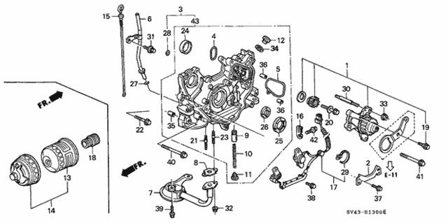 91212P0A004 HONDA Сальник коленвала двигателя передний купить в Одесса